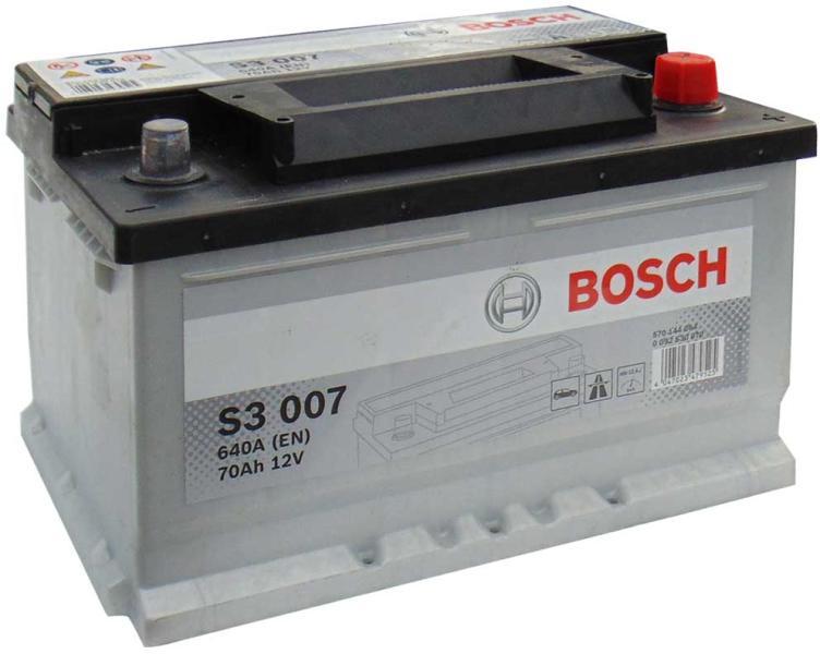 BOSCH S3 Batterie 12V, 640A, 70Ah 0092S30080