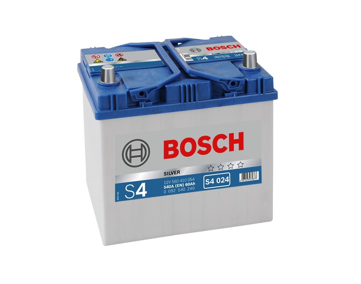 Bosch Starterbatterie S4 12V 60Ah 540A MITSUBISHI Outlander II, 0092S40240